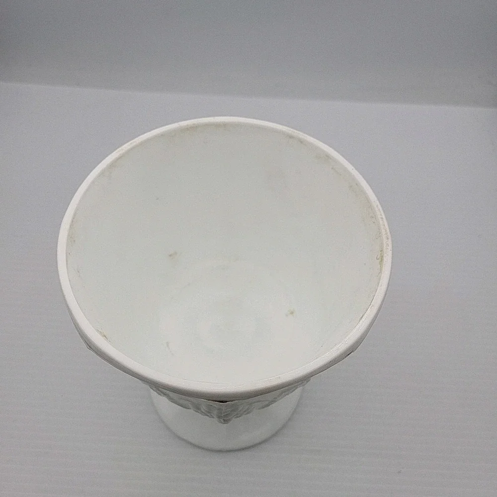 Vintage Indiana Glass Milk Glass Compote Pedestal‎ Bowl Colony Harvest Grape
